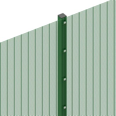 Green Clearvu Anti Climb Lưới Tấm bảo mật cao Vườn sắt mạ kẽm 358